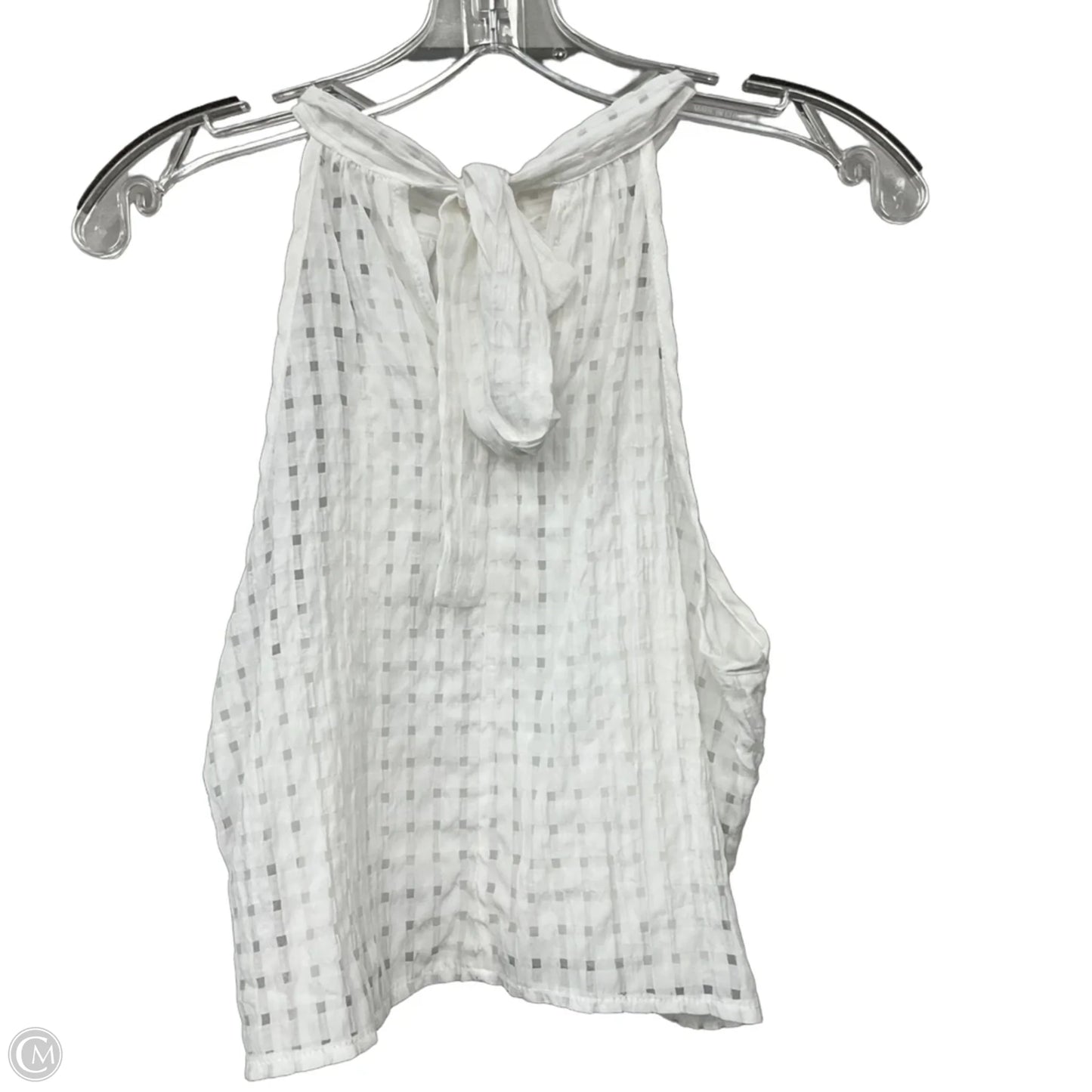 Top Sleeveless By Shein In White, Size: M