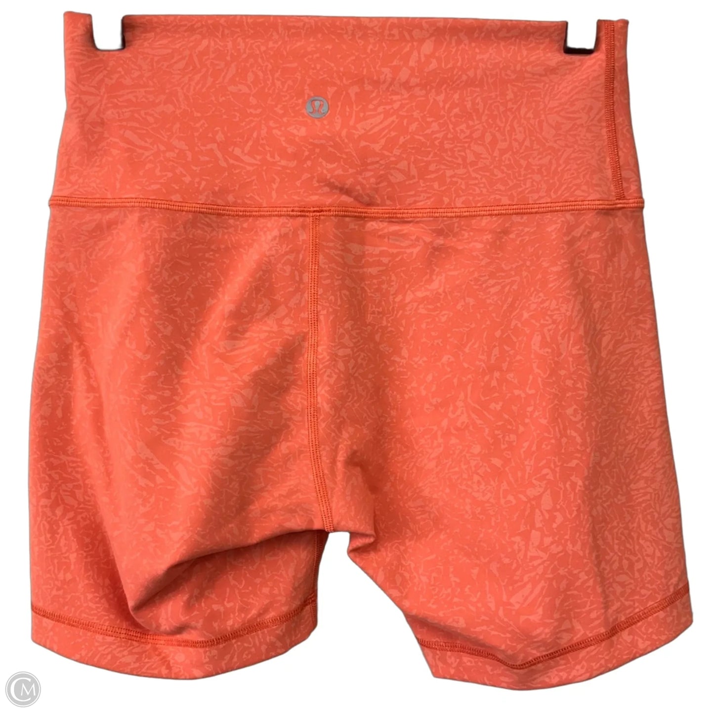 Athletic Shorts By Lululemon In Orange, Size: 8