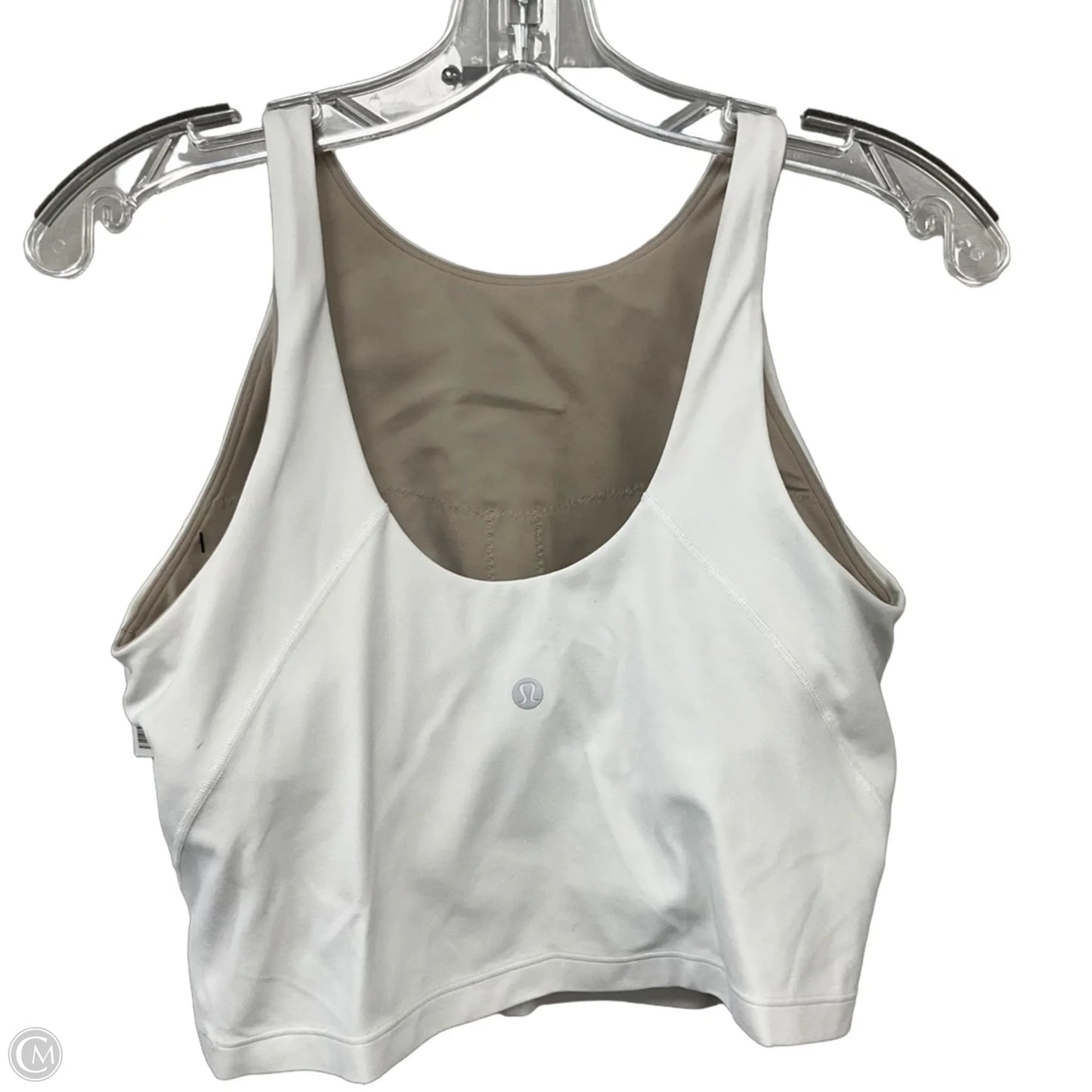 Athletic Tank Top By Lululemon In White, Size: 10