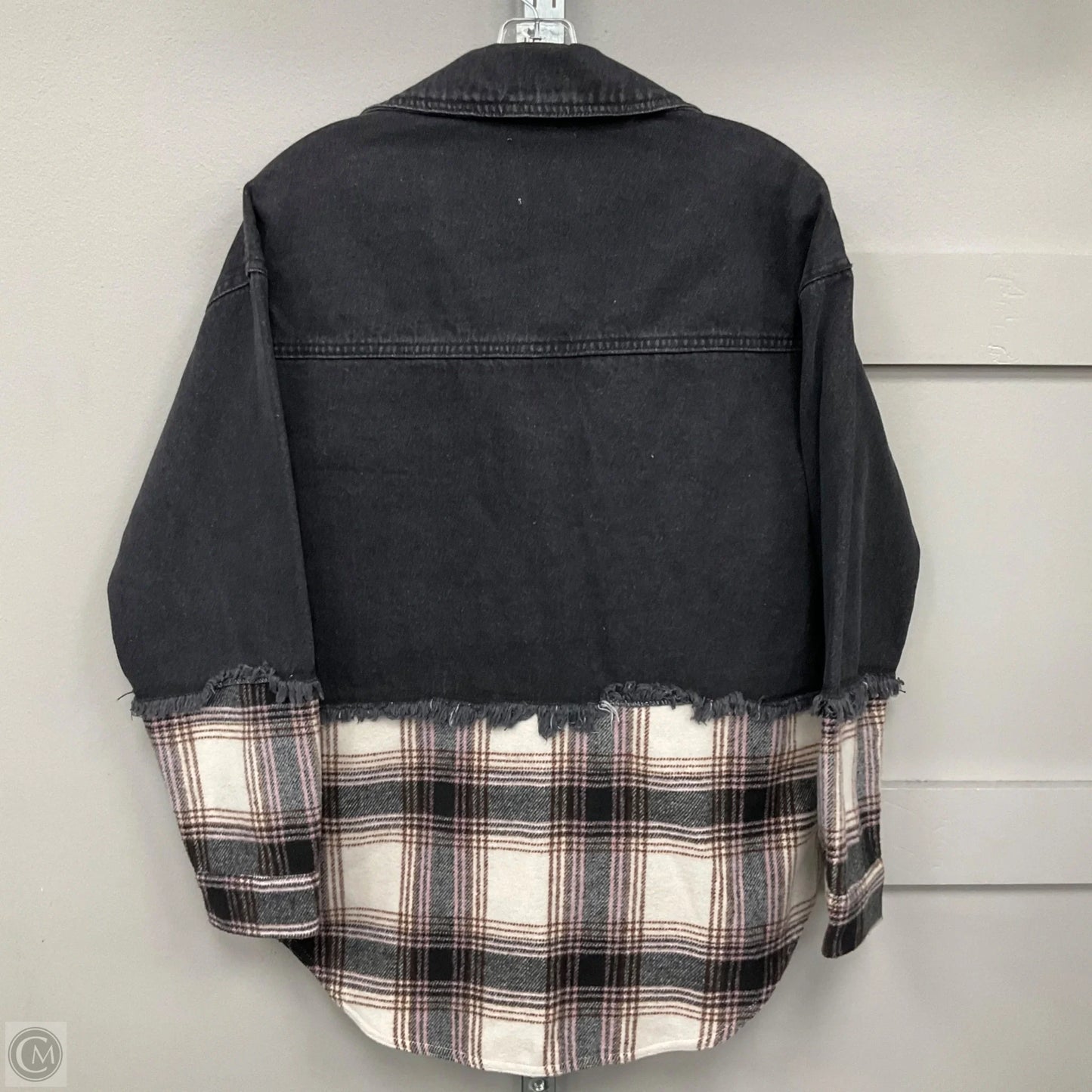 Jacket Denim By So In Black, Size: Xs