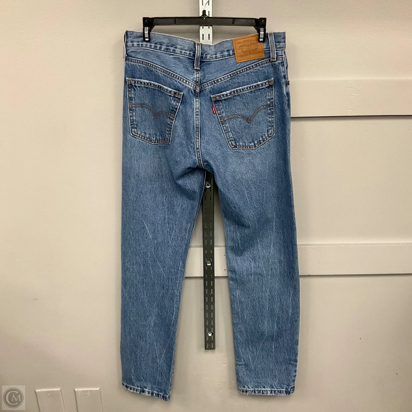 Jeans Straight By Levis In Blue Denim, Size: 6