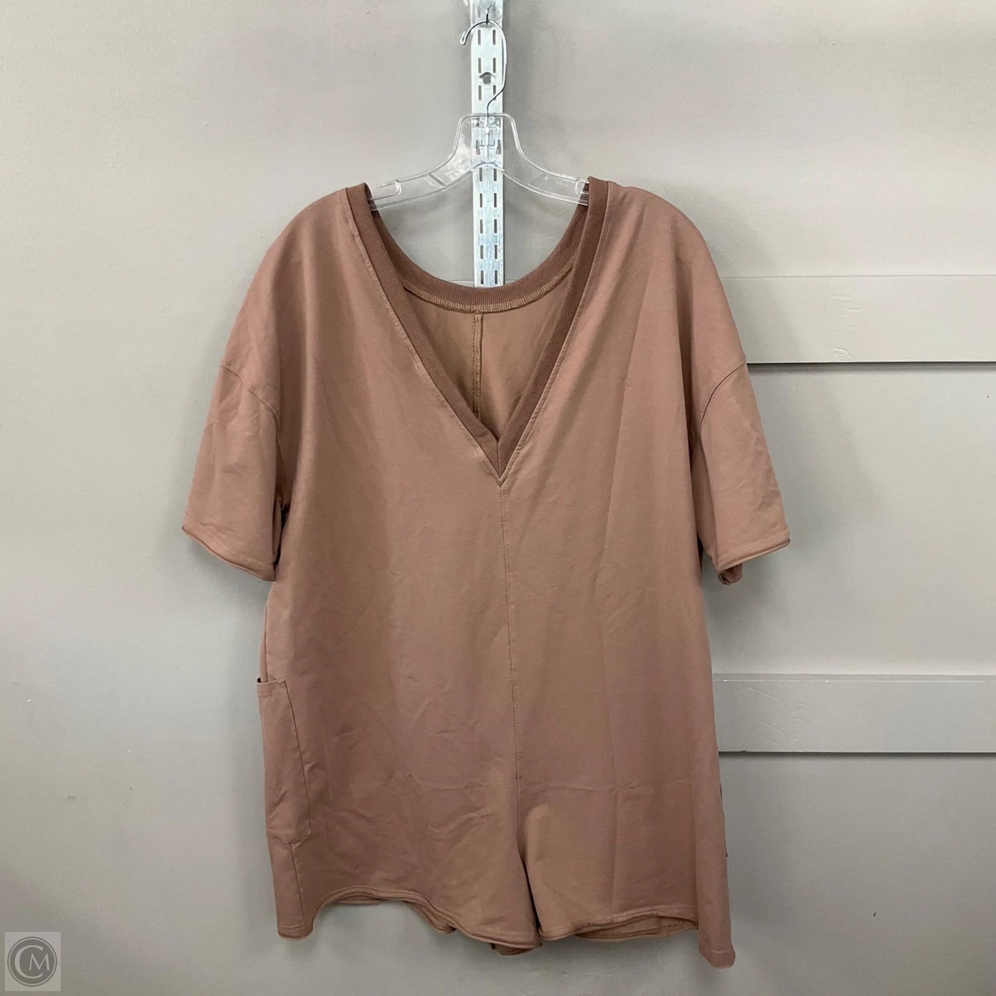 Romper By Clothes Mentor In Beige, Size: L