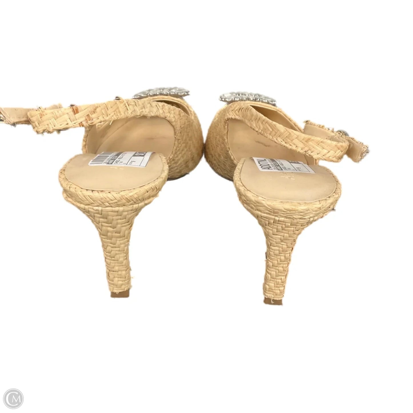 Shoes Heels Kitten By Anne Klein In Tan, Size: 9