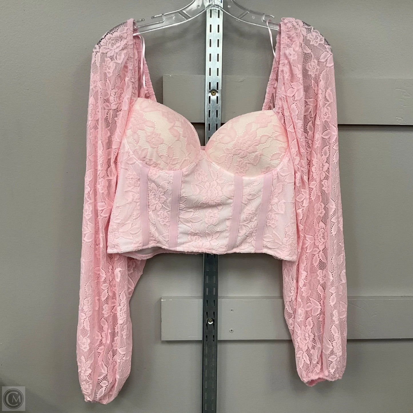 Top Long Sleeve By Mi Ami In Pink, Size: Xl
