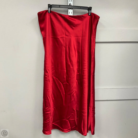 Skirt Maxi By Dkny In Red, Size: 16