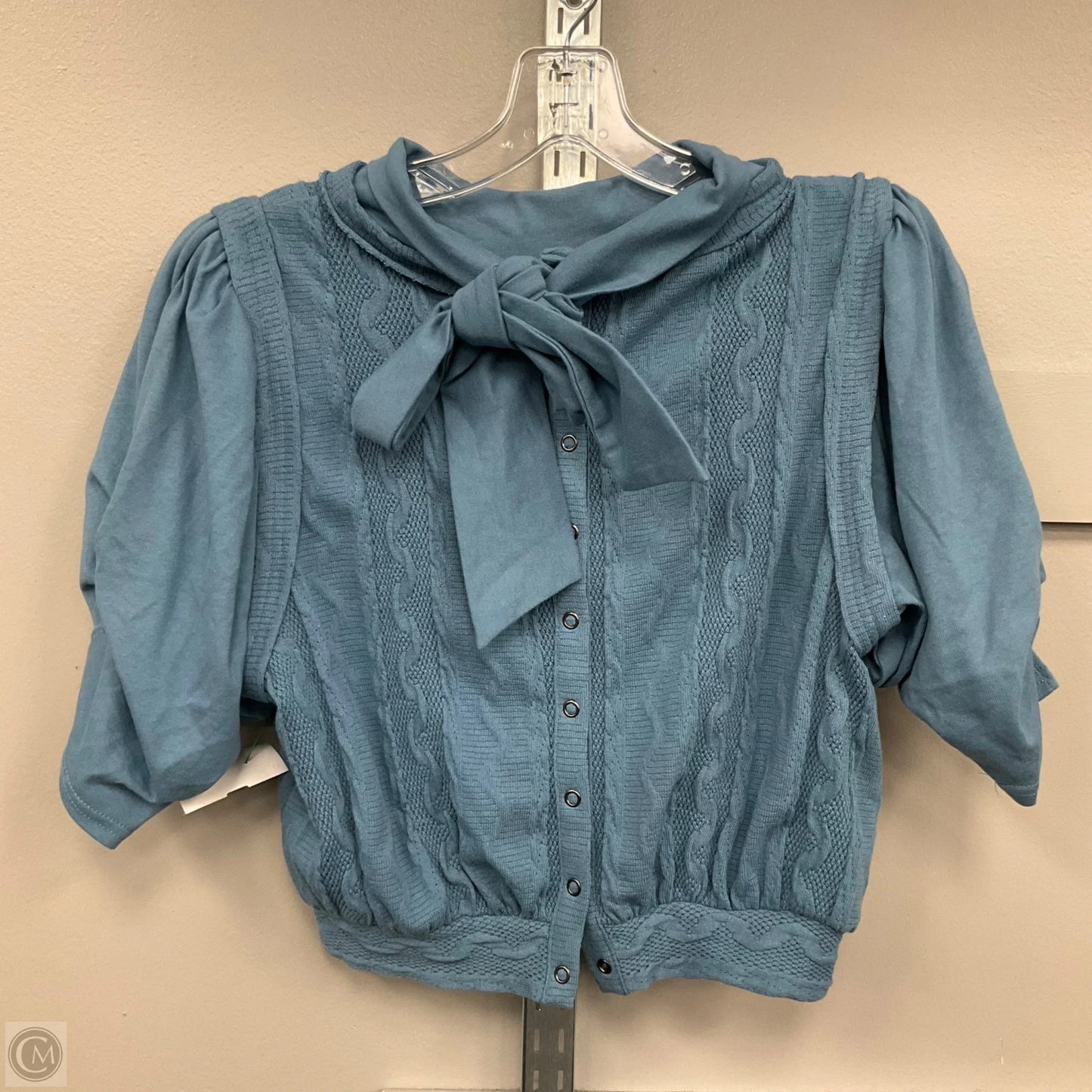 Top Short Sleeve By Free People In Blue, Size: Xs