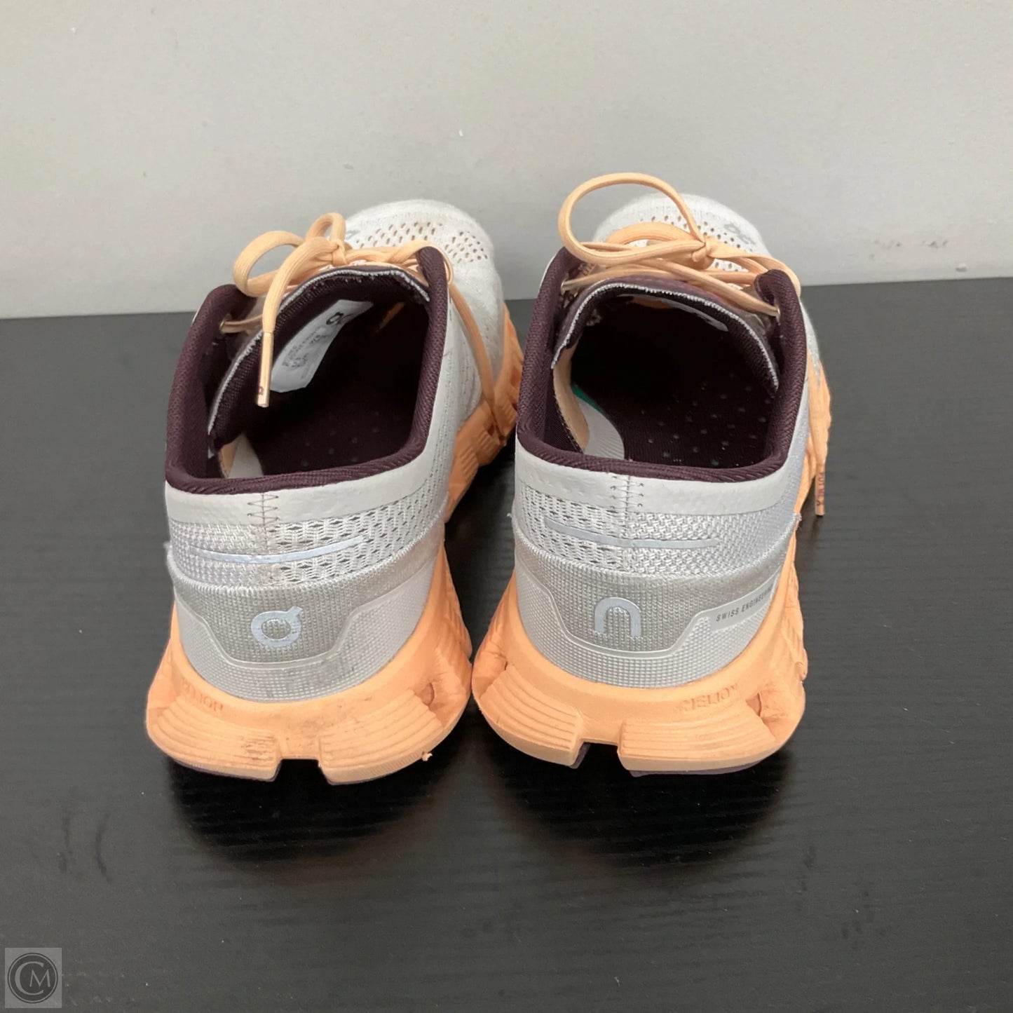 Shoes Athletic By On Cloud In Grey & Orange, Size: 8