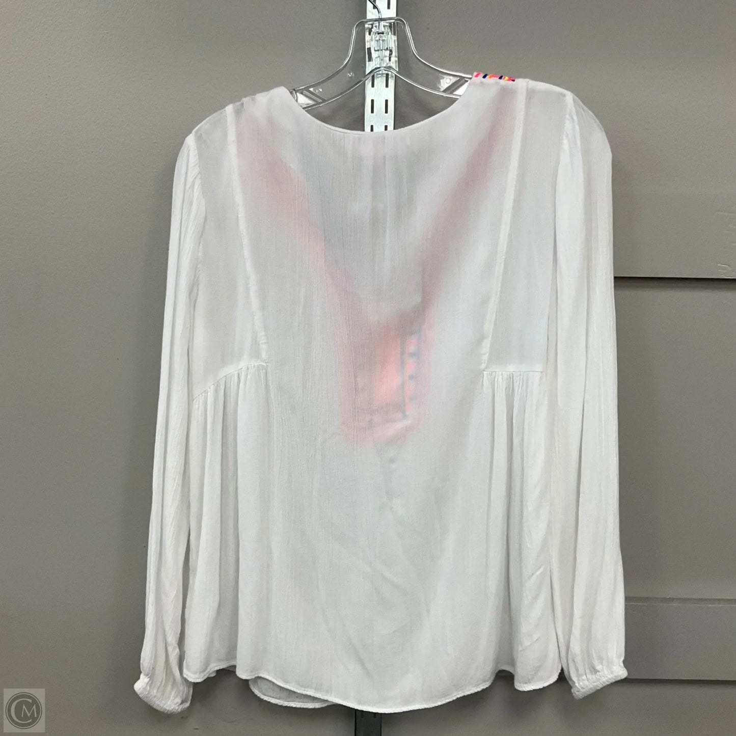 Top Long Sleeve Designer By Lilly Pulitzer In White, Size: Xs