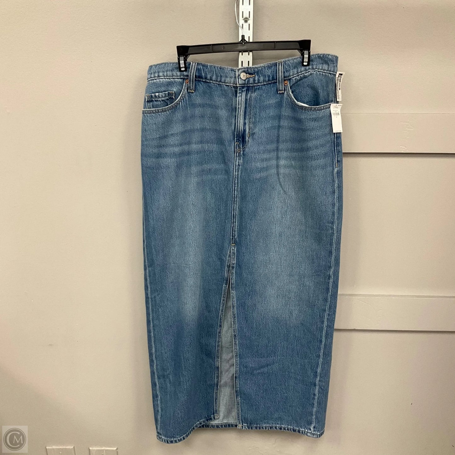 Skirt Midi By Old Navy In Blue Denim, Size: 8