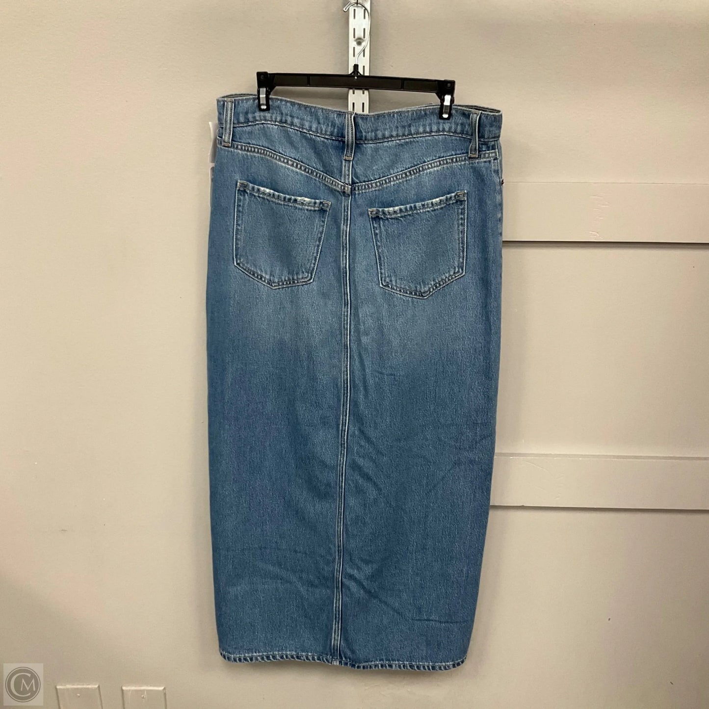 Skirt Midi By Old Navy In Blue Denim, Size: 8