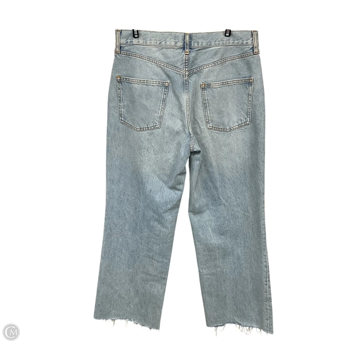 Jeans Straight By Zara In Blue Denim, Size: 8