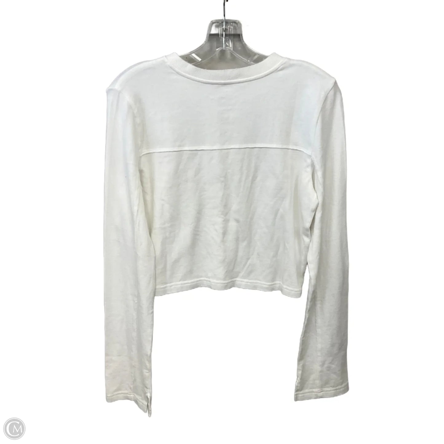 Top Long Sleeve Basic By Aerie In White, Size: M