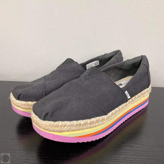 Shoes Flats By Toms In Black, Size: 9.5