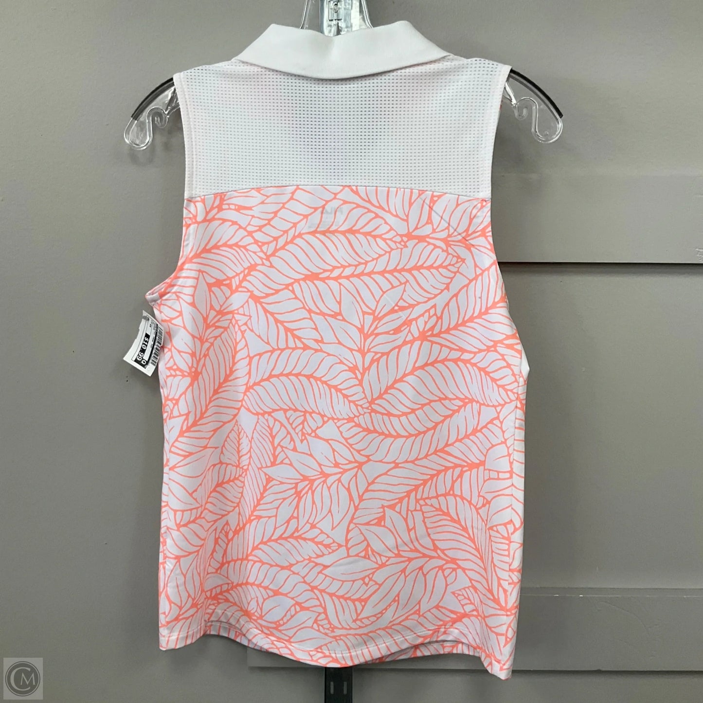 Athletic Tank Top By Fila In Orange White, Size: Xs