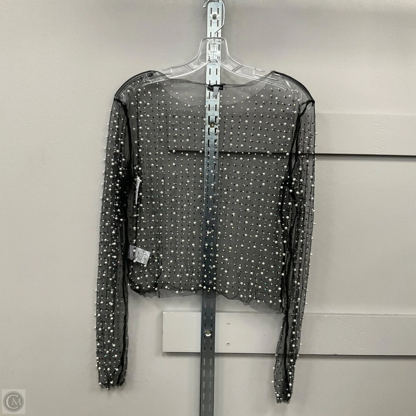 Top Long Sleeve By White Birch In Black & White, Size: L