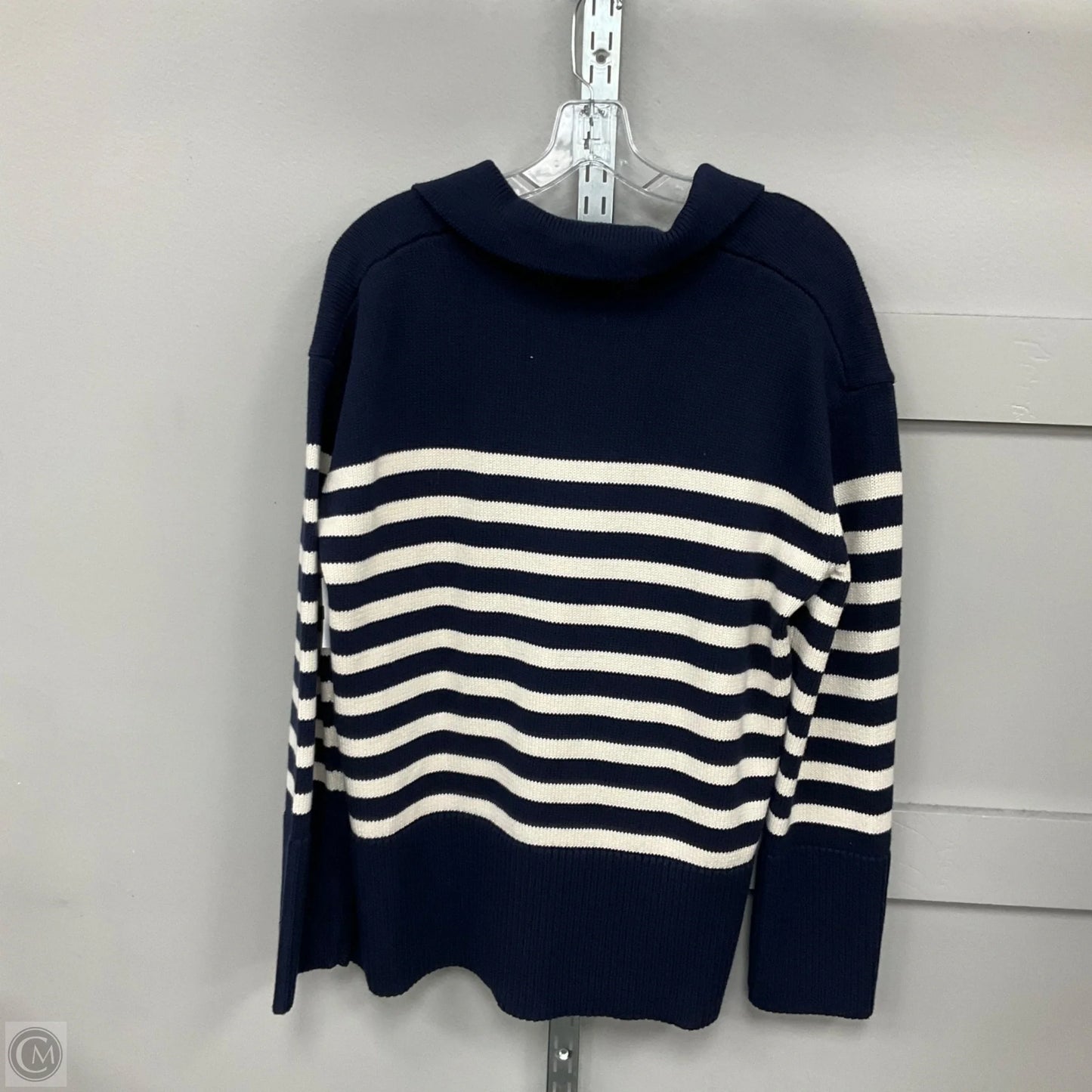 Sweater By Gap In Blue & White, Size: S