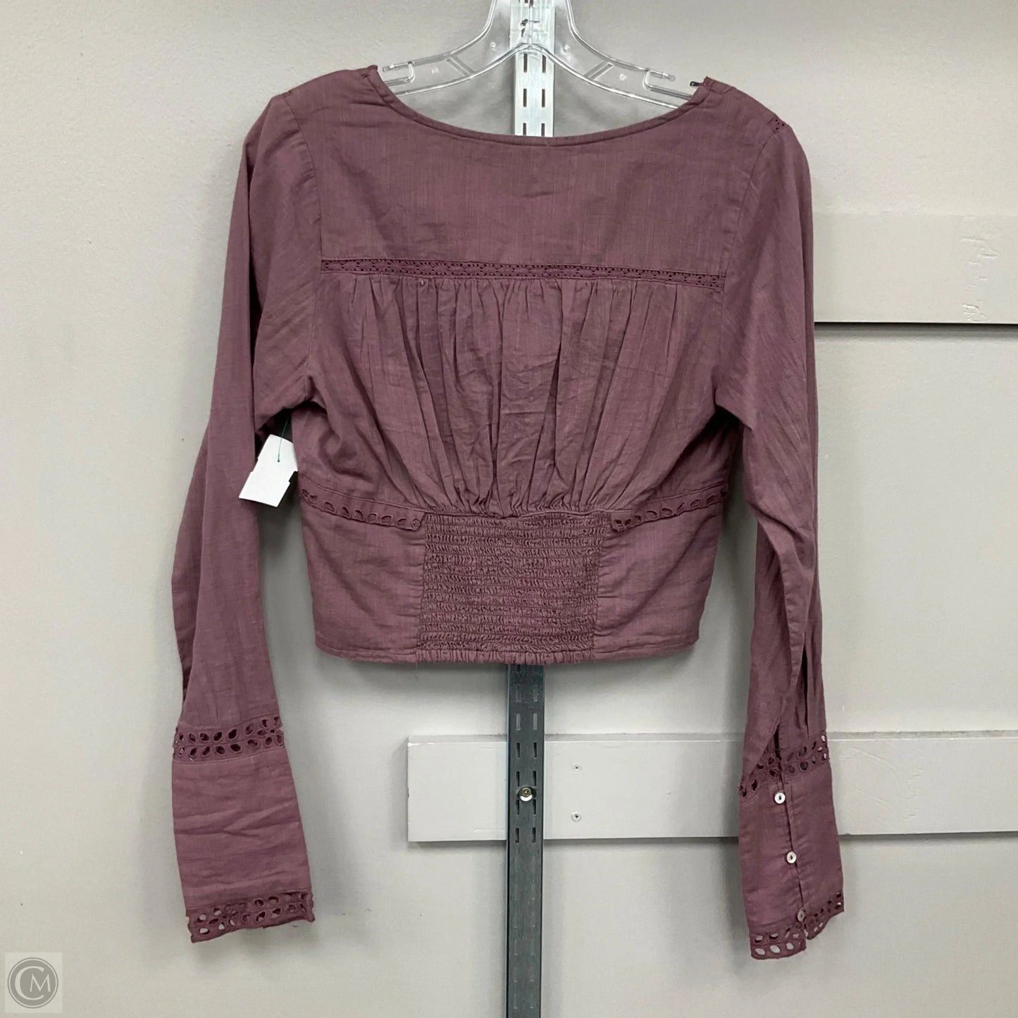 Top Long Sleeve By Free People In Purple, Size: S