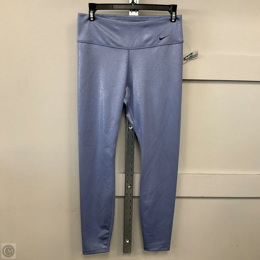 Athletic Leggings By Nike Apparel In Purple, Size: M