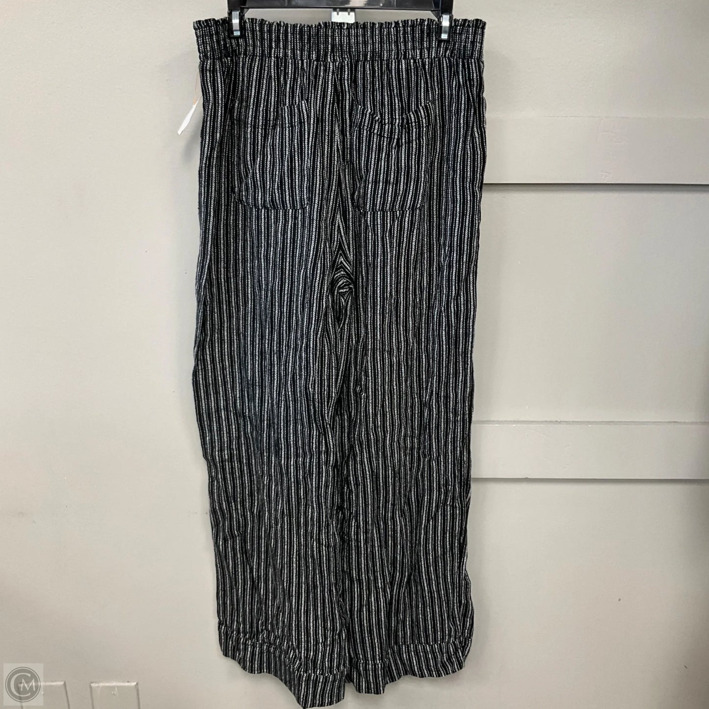 Pants Linen By Time And Tru In Striped Pattern, Size: S