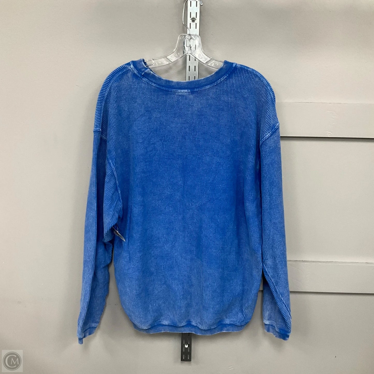 Sweatshirt Crewneck By Chicka-d In Blue, Size: S