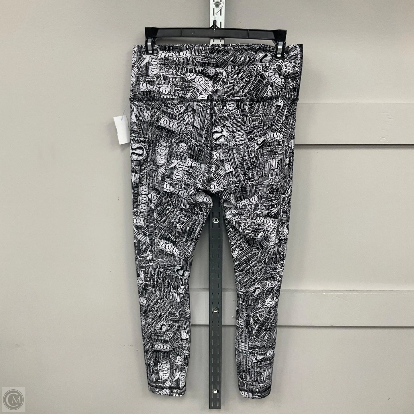 Athletic Leggings By Lululemon In Black & White, Size: 10