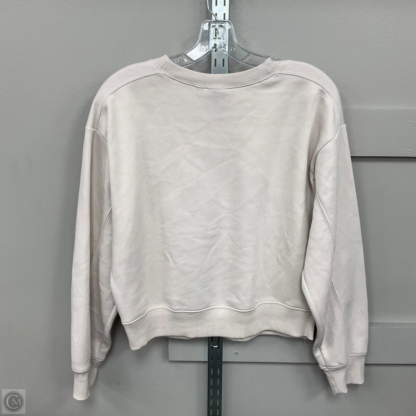 Sweatshirt Crewneck By Clothes Mentor In Cream, Size: Xl