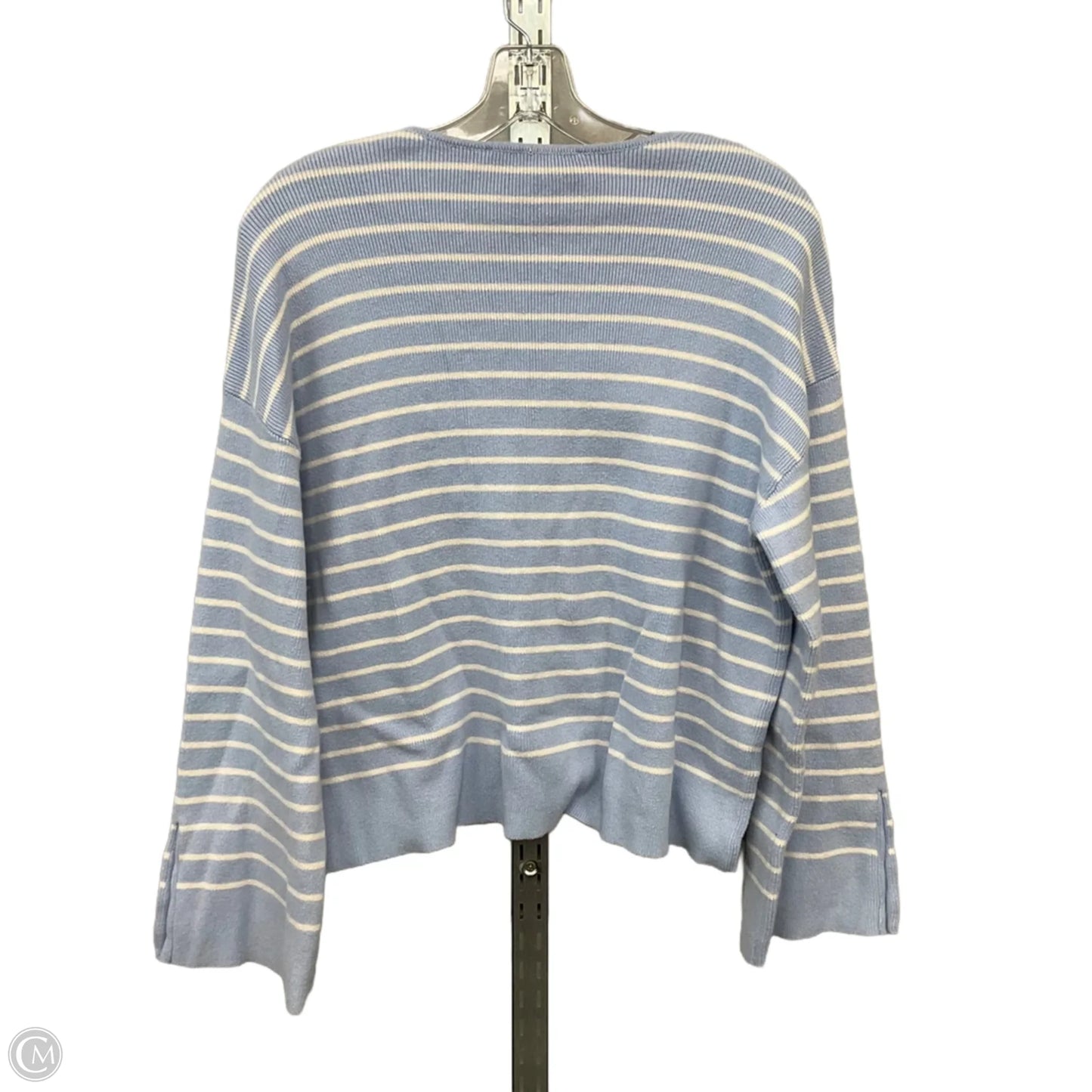 Sweater By Loft In Blue & White, Size: S