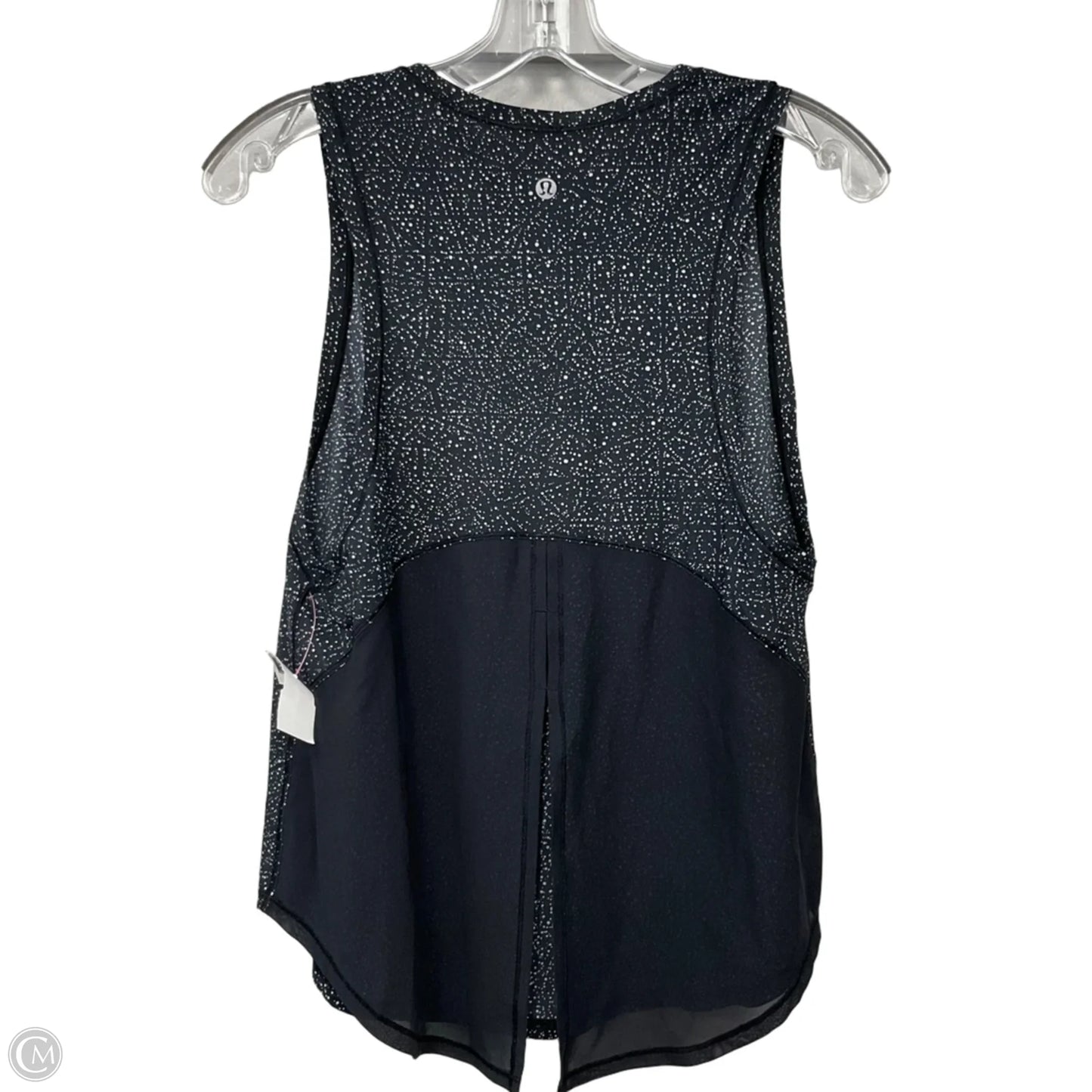 Athletic Tank Top By Lululemon In Black & White, Size: 10