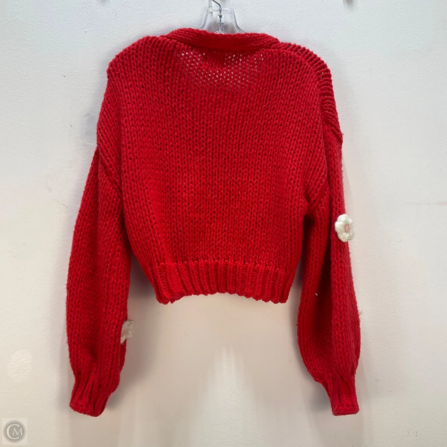 Cardigan By Clothes Mentor In Red, Size: M