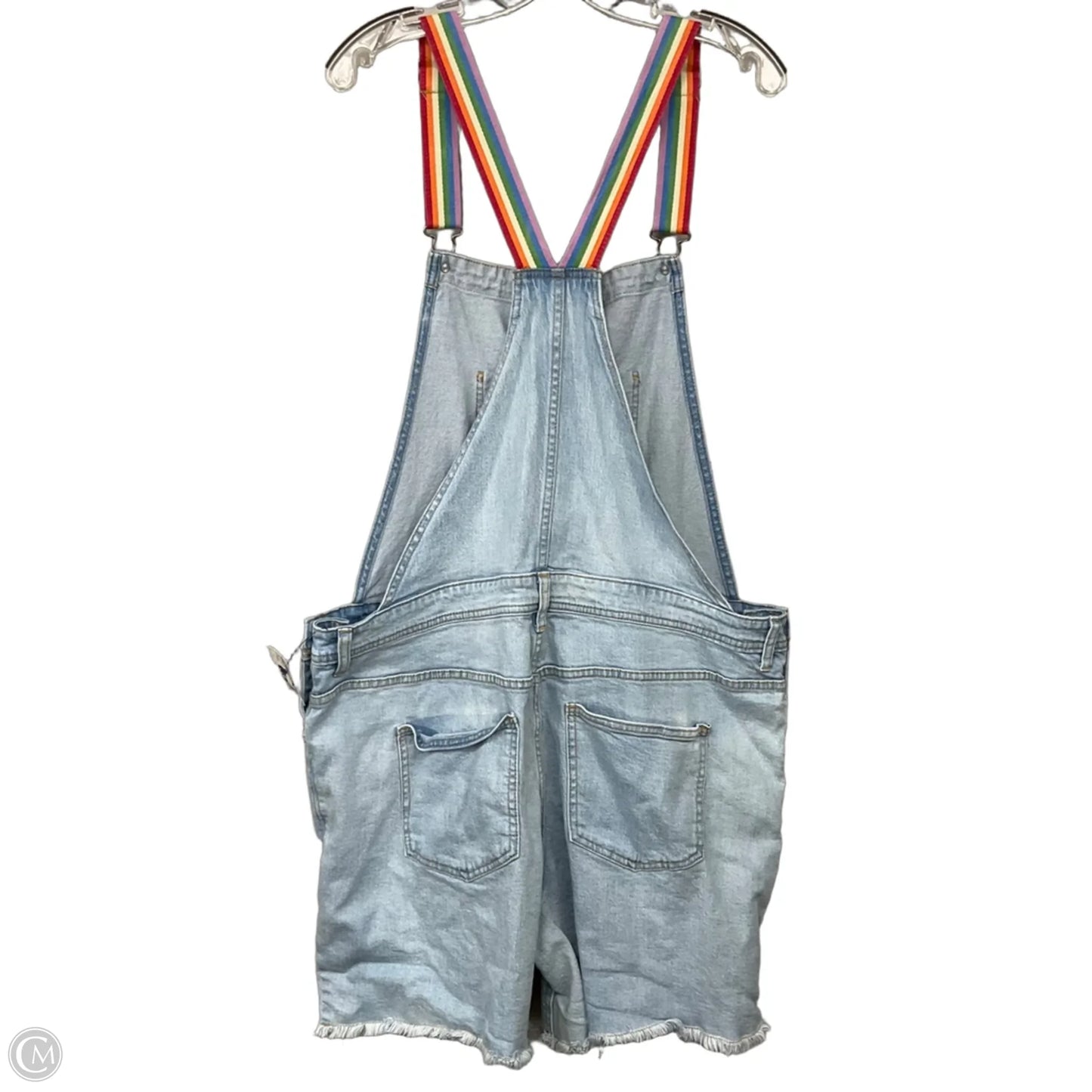 Overalls By Clothes Mentor In Blue Denim, Size: Xxl