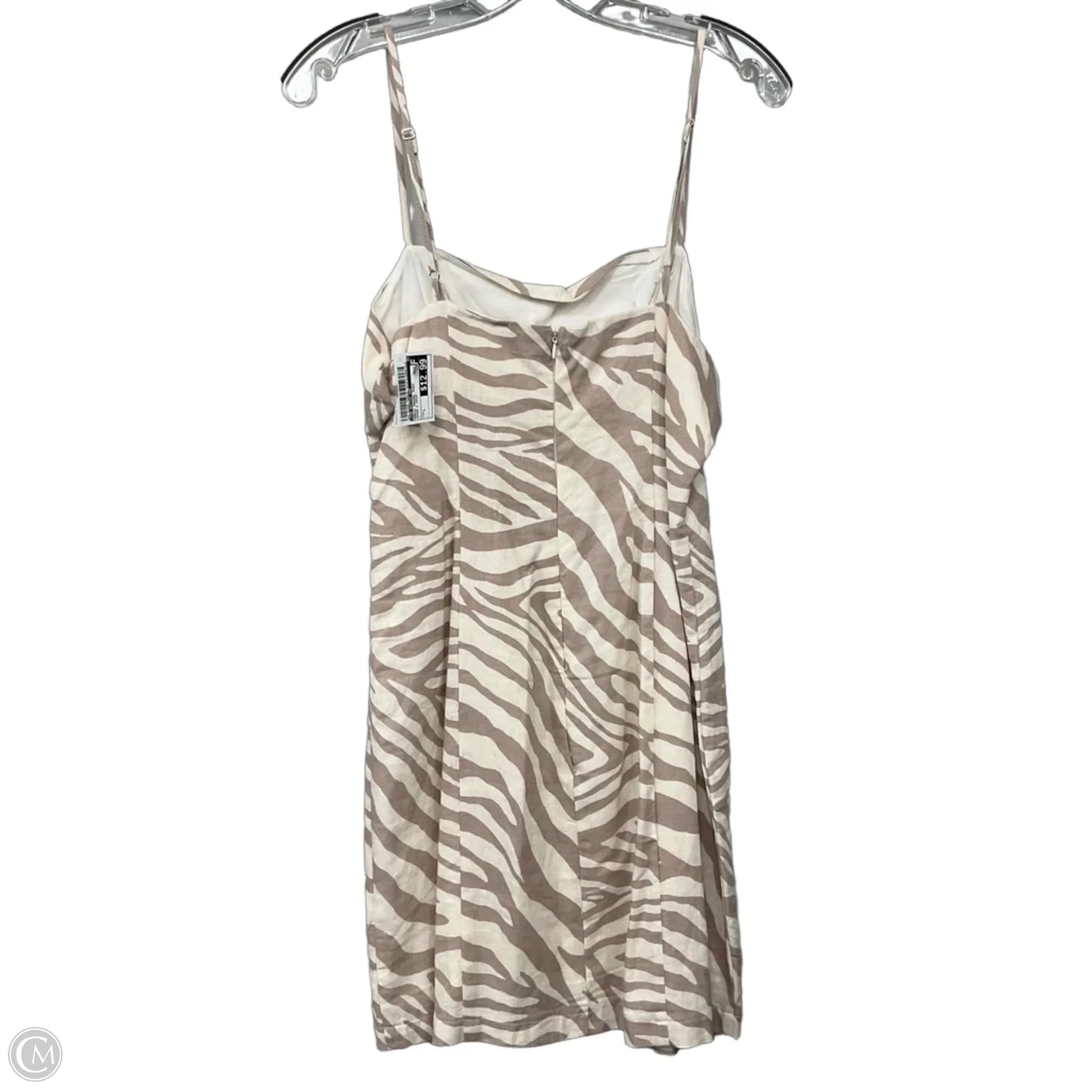 Dress Casual Midi By The Native One In Brown & Cream, Size: L