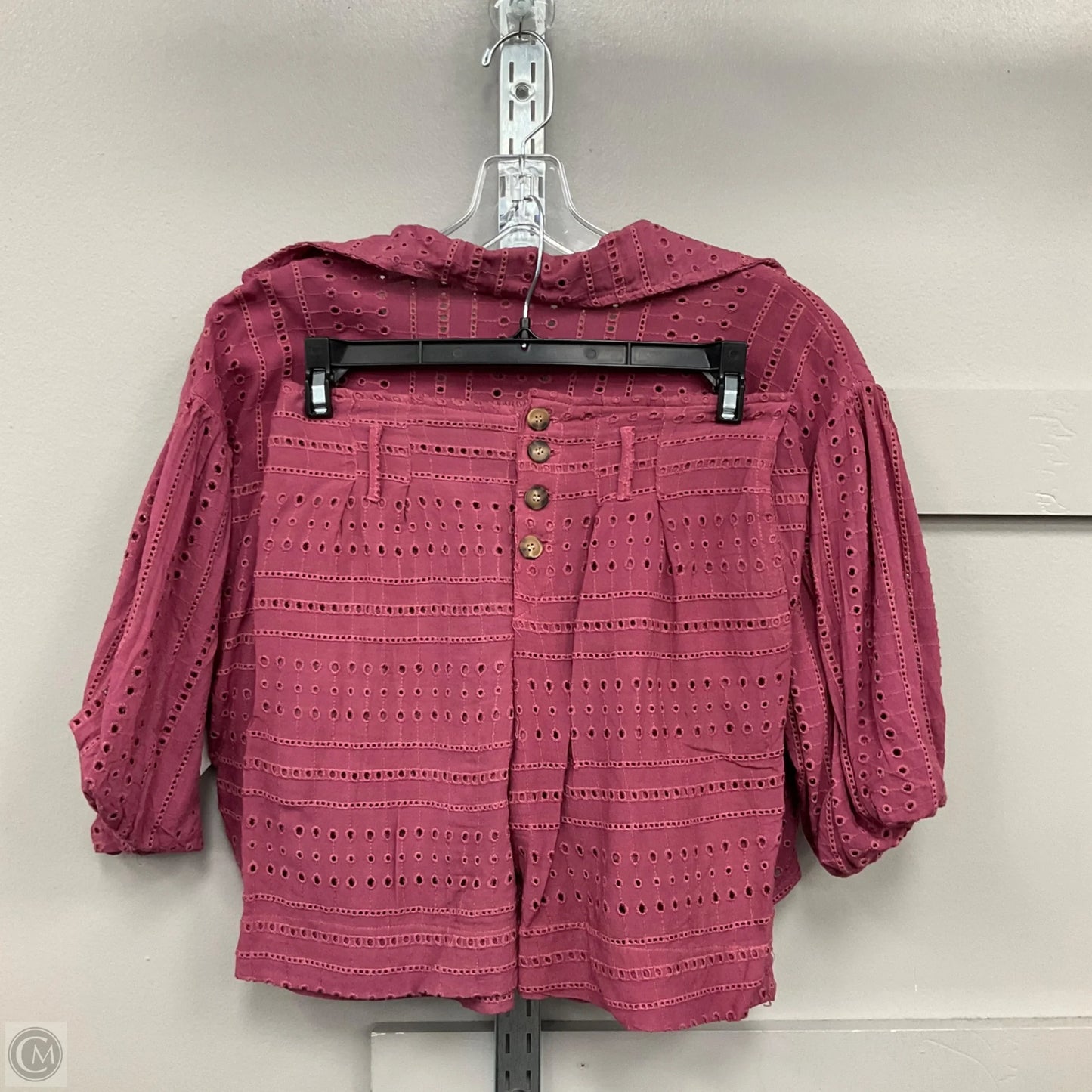 Top 2pc Short Sleeve By Clothes Mentor In Pink, Size: S