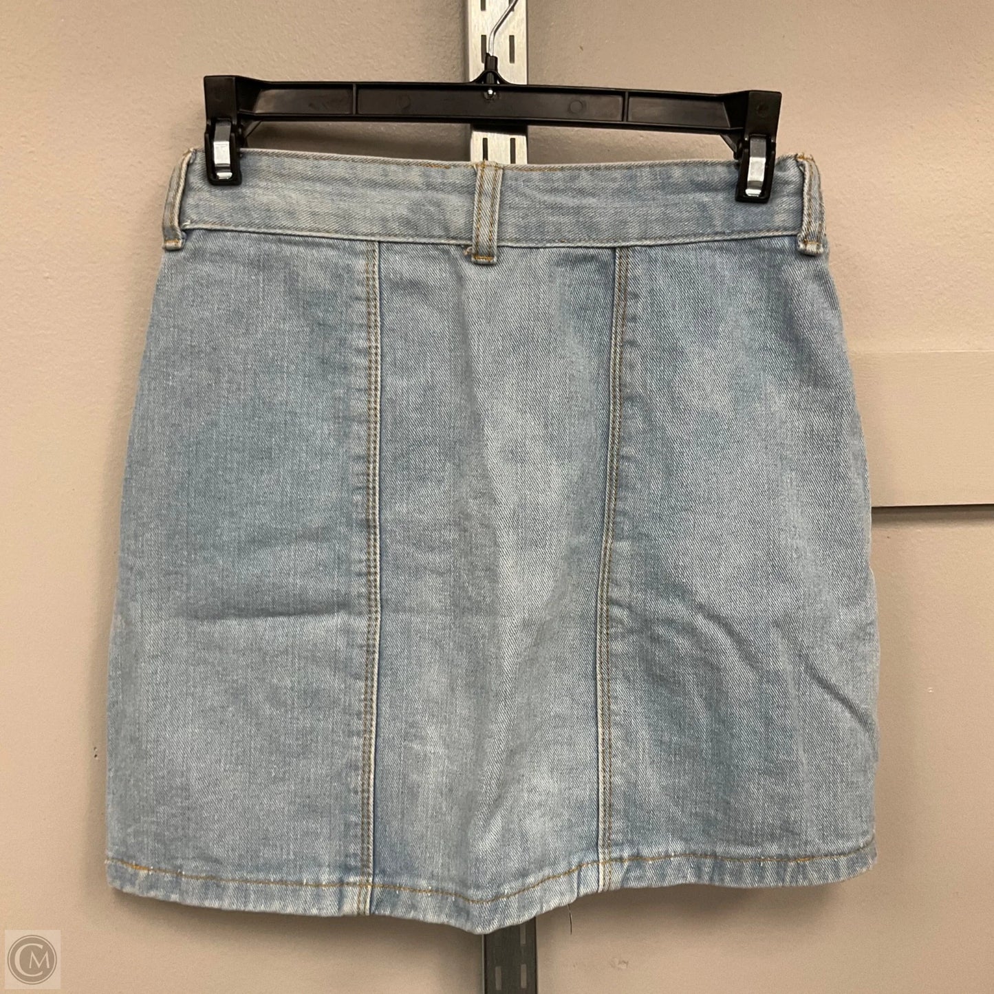 Skirt Mini & Short By Cmf In Blue Denim, Size: Xs