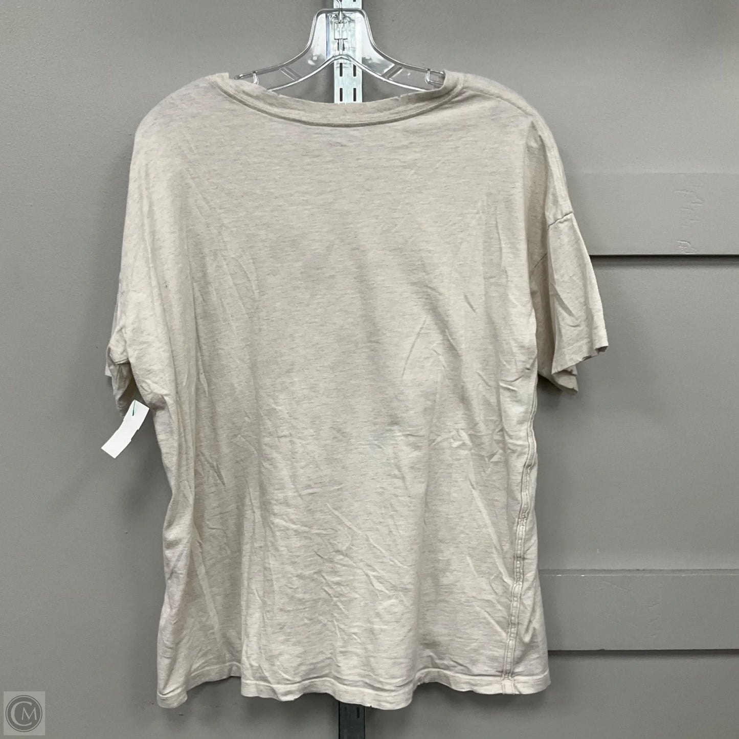 Top Short Sleeve By Aerie In Cream, Size: Sp