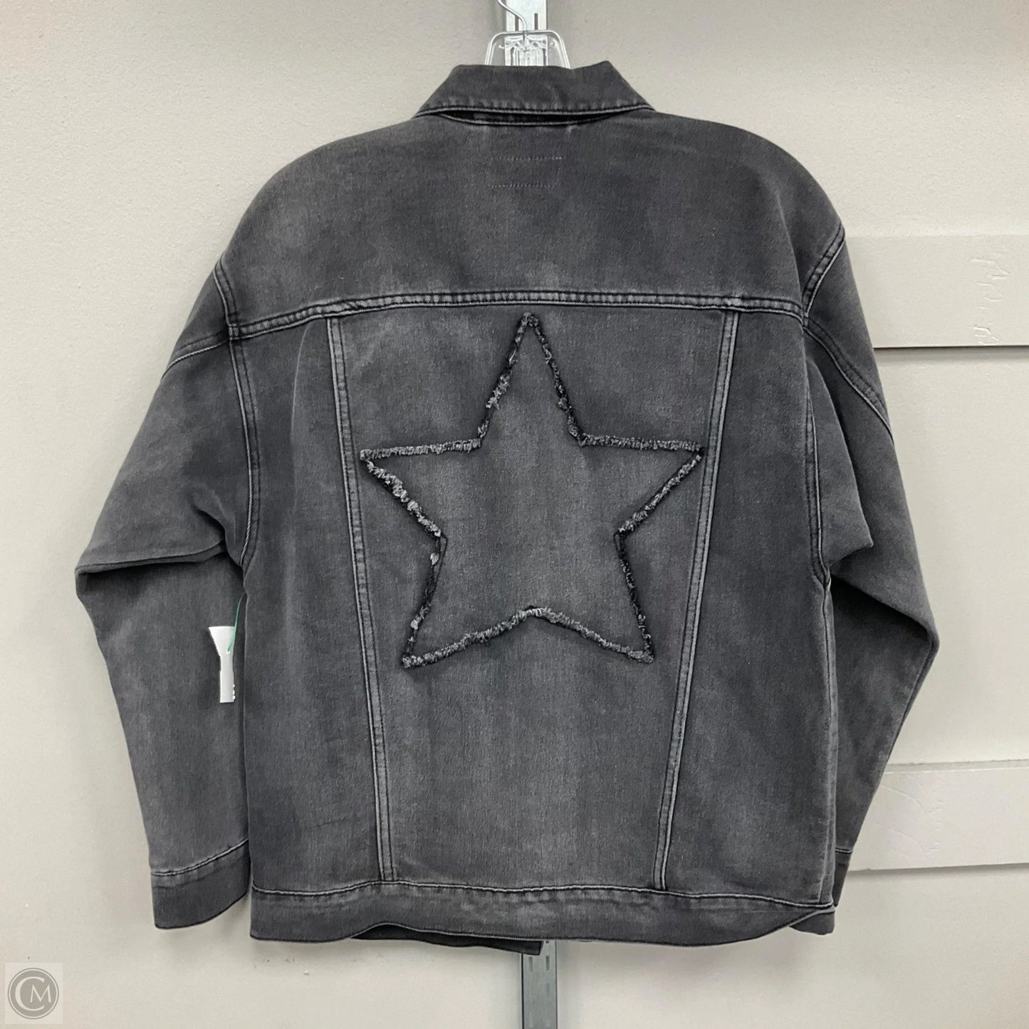 Jacket Denim By Cmf In Black Denim, Size: L