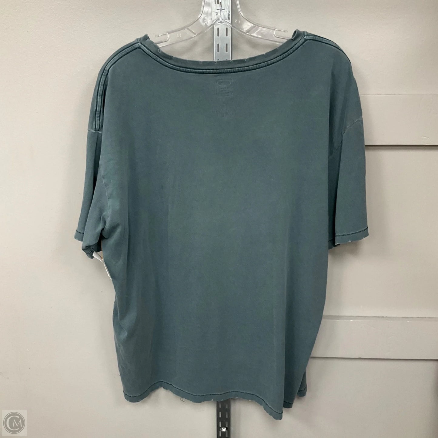 Top Short Sleeve By Cmf In Teal, Size: M