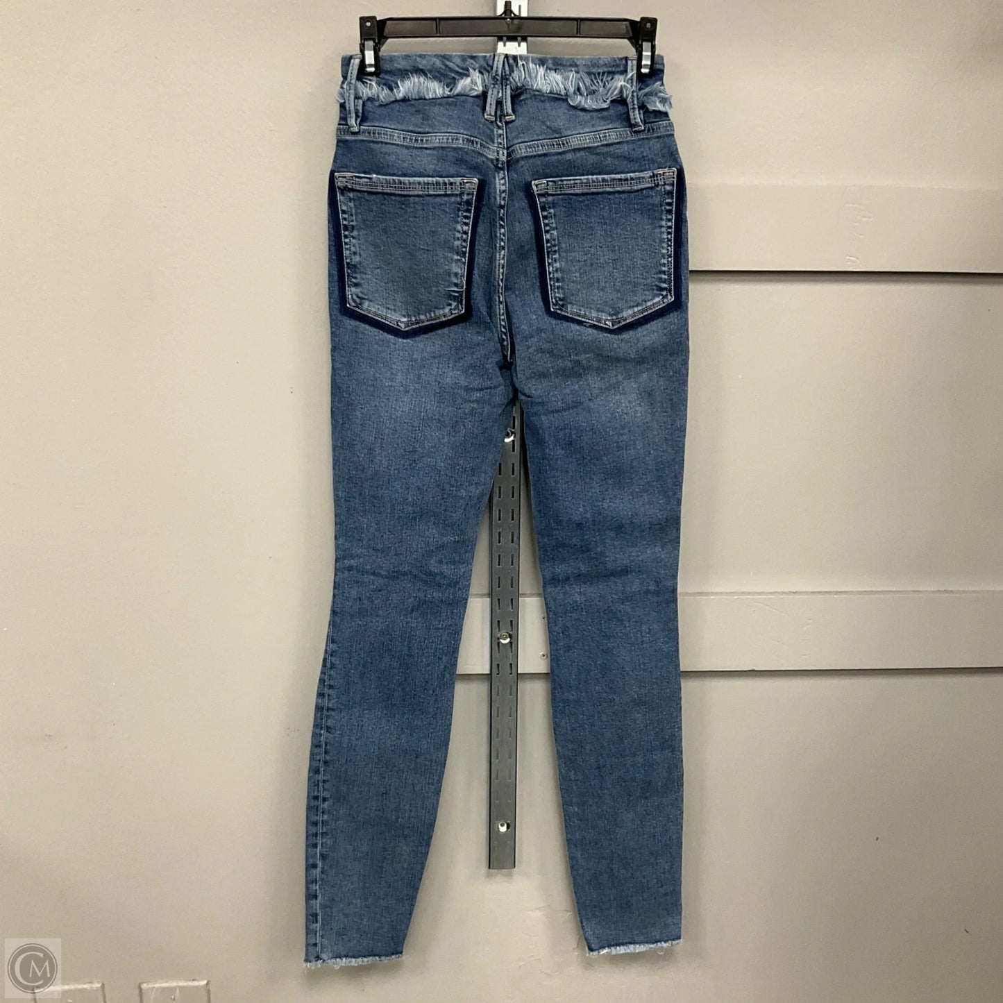 Jeans Skinny By Good American In Blue Denim, Size: 2