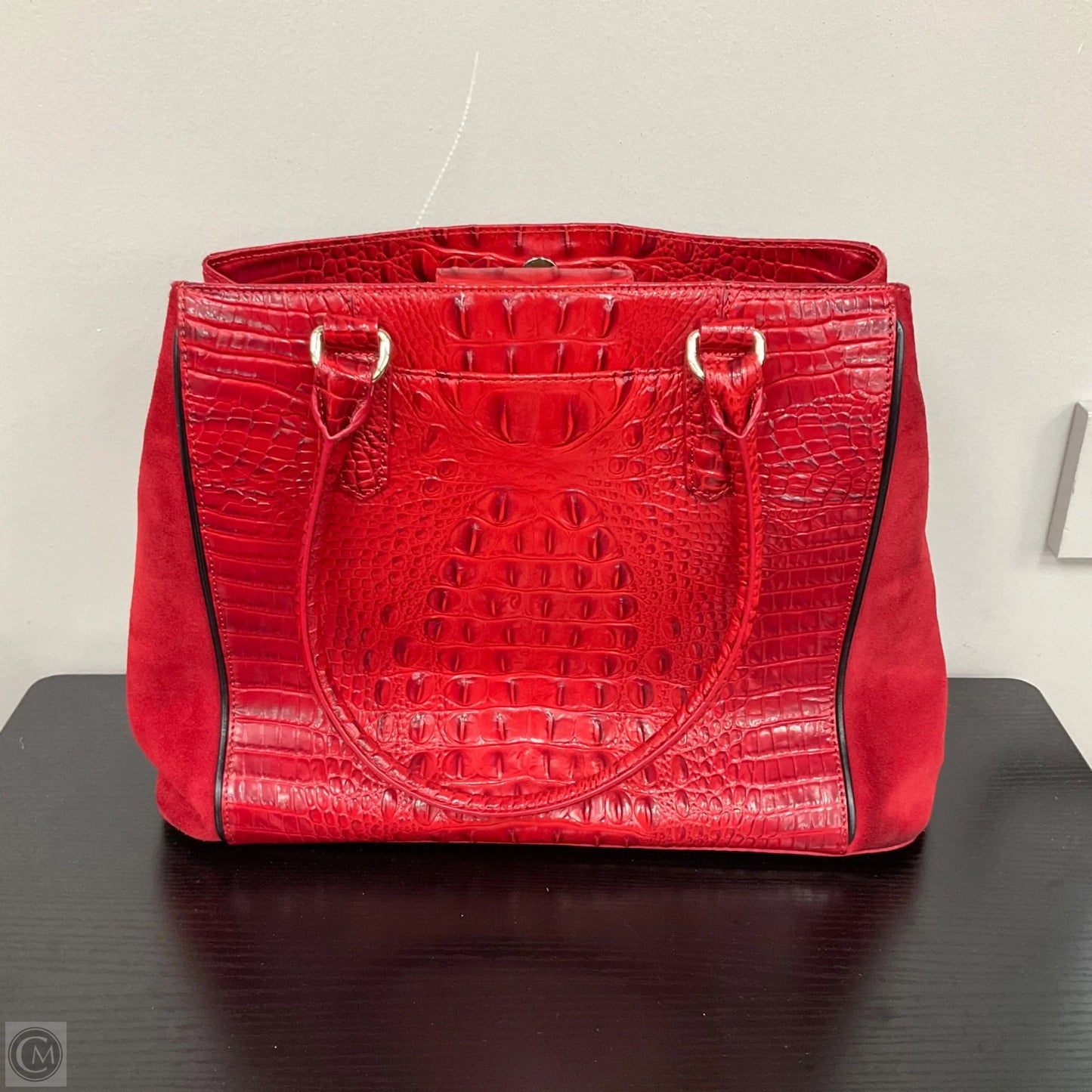 Handbag Designer By Brahmin, Size: Large
