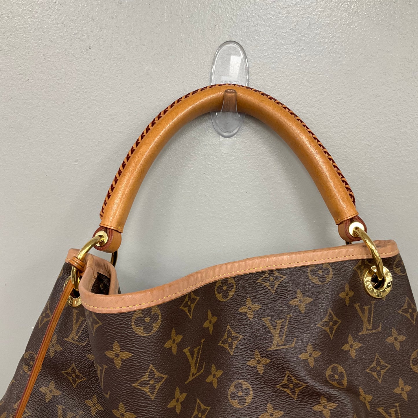 Handbag Luxury Designer By Louis Vuitton In Brown, Size:Large