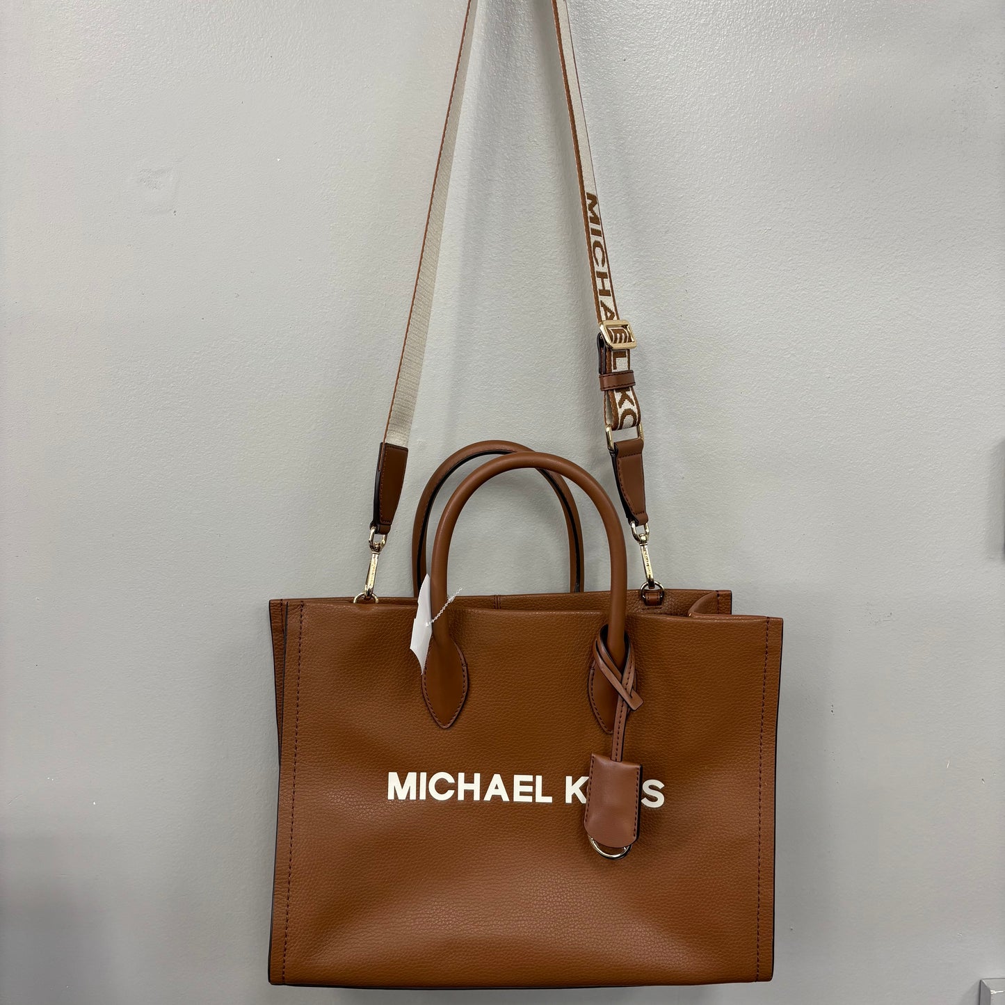 Handbag Designer By Michael Kors In Brown, Size:Medium