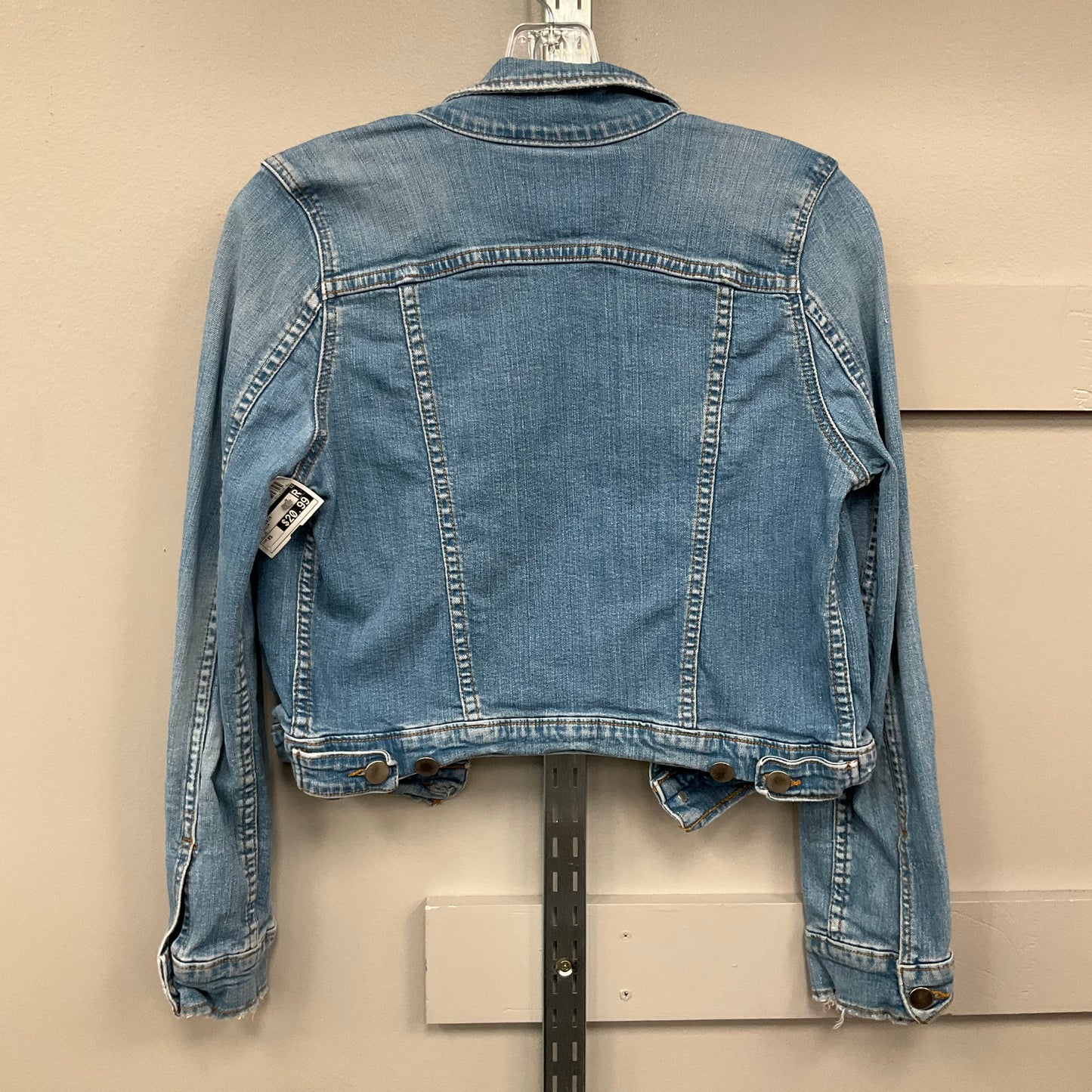 Jacket Denim By Free People In Blue Denim, Size:Xs