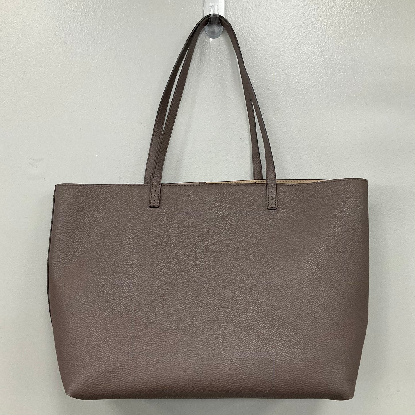 Handbag Designer By Tory Burch In Taupe, Size:Large