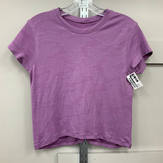 Athletic Top Ss By Lululemon In Purple, Size:8