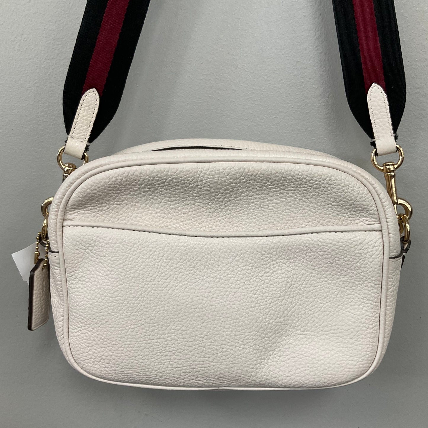 Crossbody Designer By Coach In Cream, Size:Small