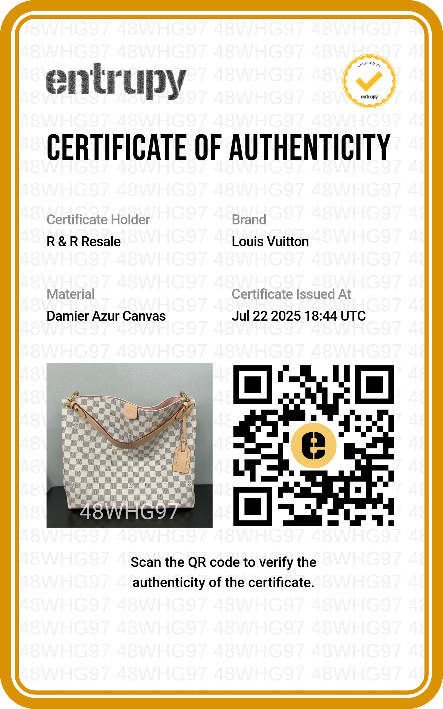 Handbag Luxury Designer By Louis Vuitton In Checkered Pattern, Size:Medium