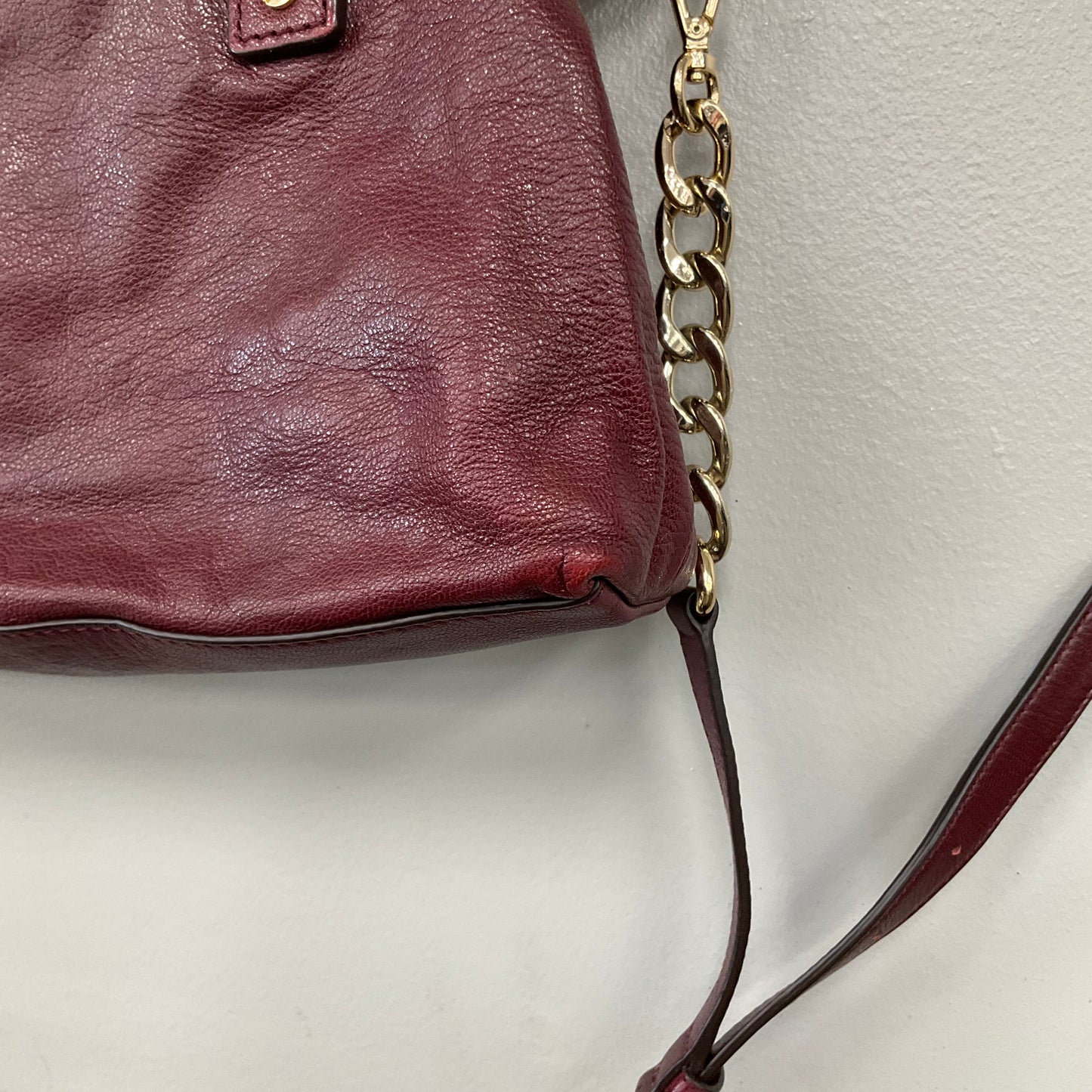 Handbag Designer By Michael Kors In Purple, Size:Medium