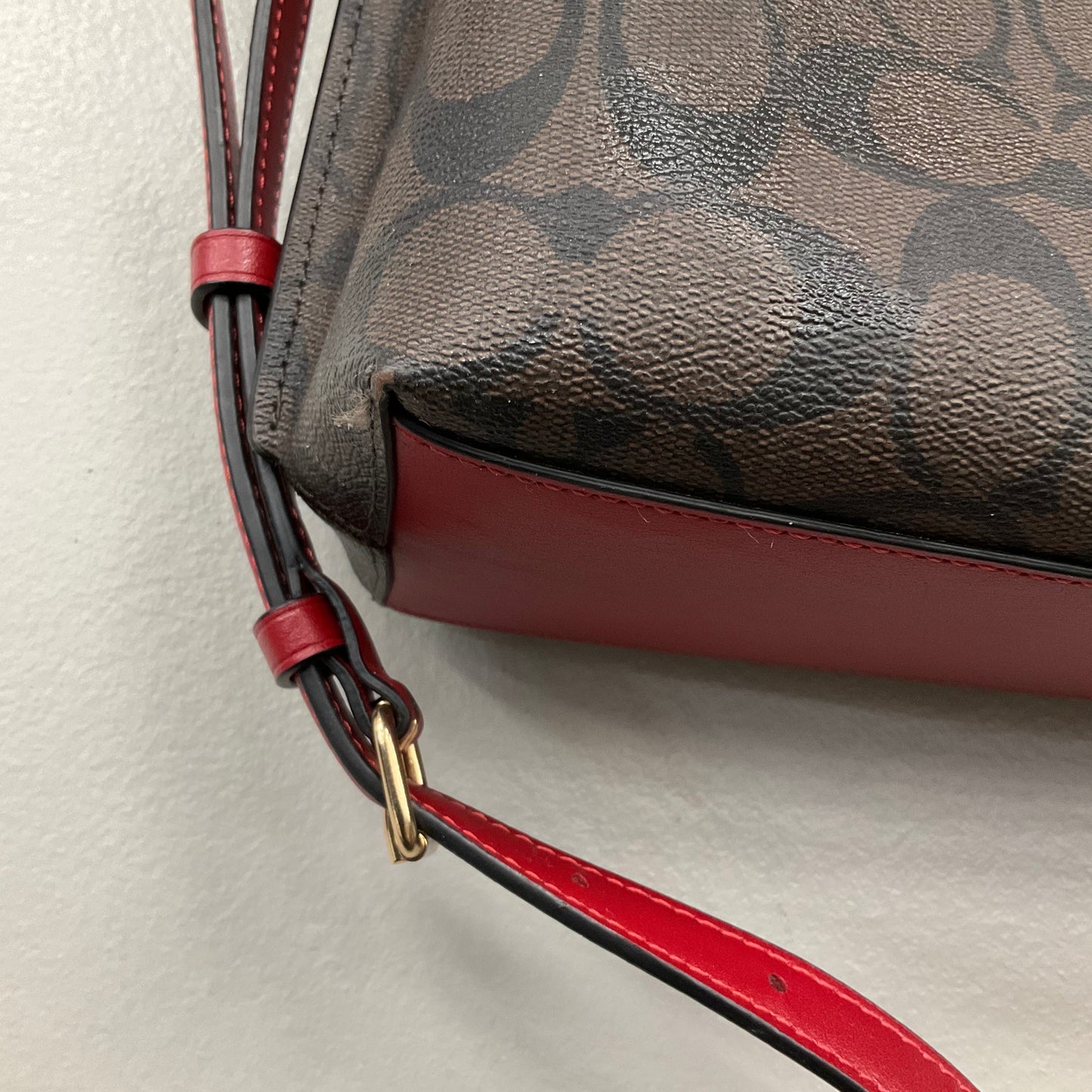 Crossbody Designer By Coach In Brown, Size:Medium