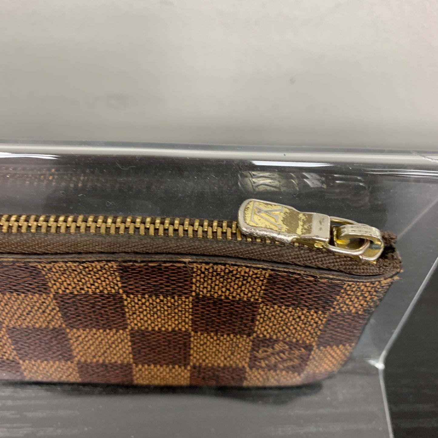 Coin Purse Luxury Designer By Louis Vuitton In Checkered Pattern, Size:Small