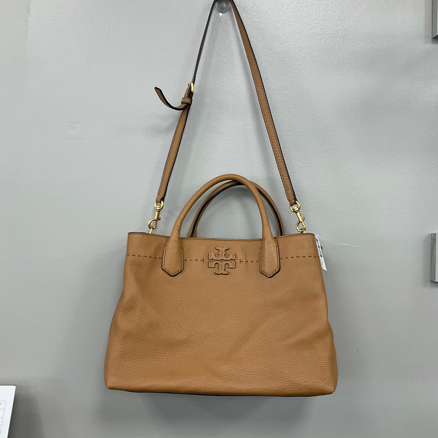 Crossbody Designer By Tory Burch In Tan, Size:Large