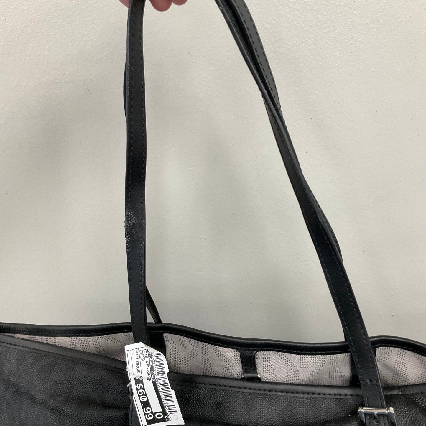 Tote Designer By Michael Kors In Black, Size:Large